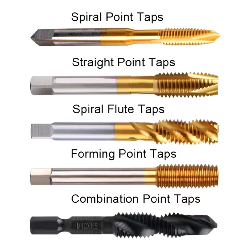 Spiral/Straight Flute HSS M2 M35 Screw Taps Threading Taps Stainless Steel Metal Inox Machine Tap wi