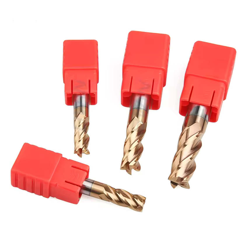HRC55 4flutes metal HRC Carbide end mill cutter CNC end milling cutters