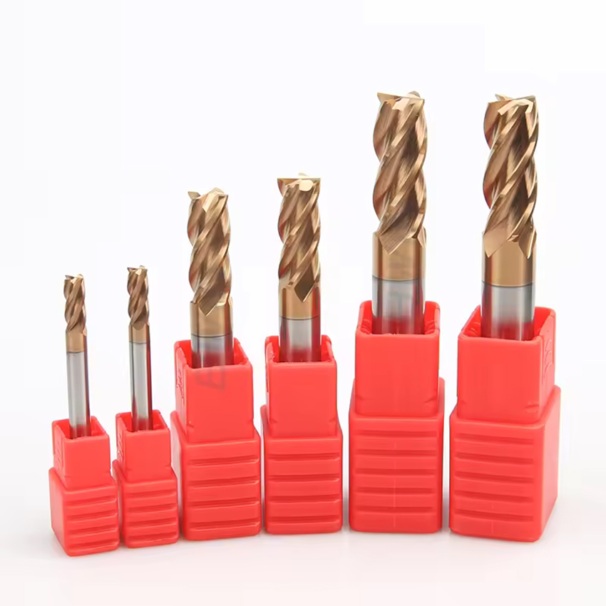 HRC55 4flutes metal HRC Carbide end mill cutter CNC end milling cutters