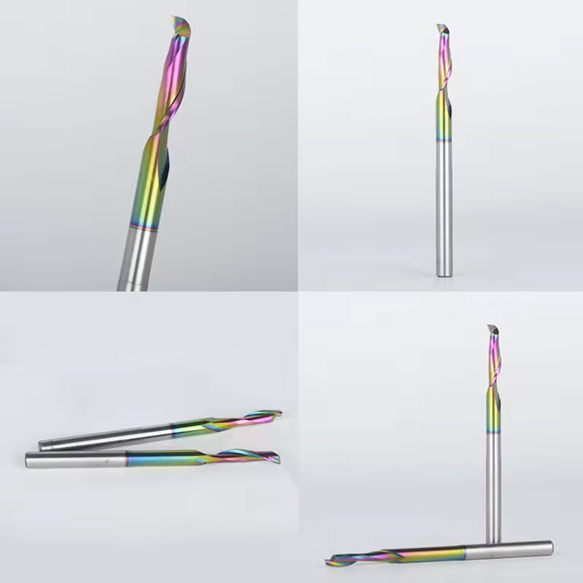  OEM Single Flute Solid Carbide Drill Bit End Mill for Aluminium