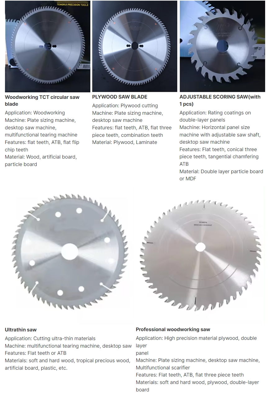 Manufacturer TCT Carbide Circular Cutting Saw Blade