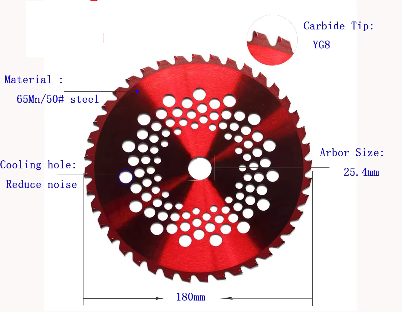 Premium TCG Teeth TCT Aluminum Cutting Saw Blades for cutting nonferrous metal
