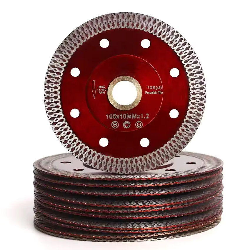 Oem High-end Quality Diamond Disc 115/125/180/230mm Mesh Thin Turbo Cutting Saw Blade For Porcelain 