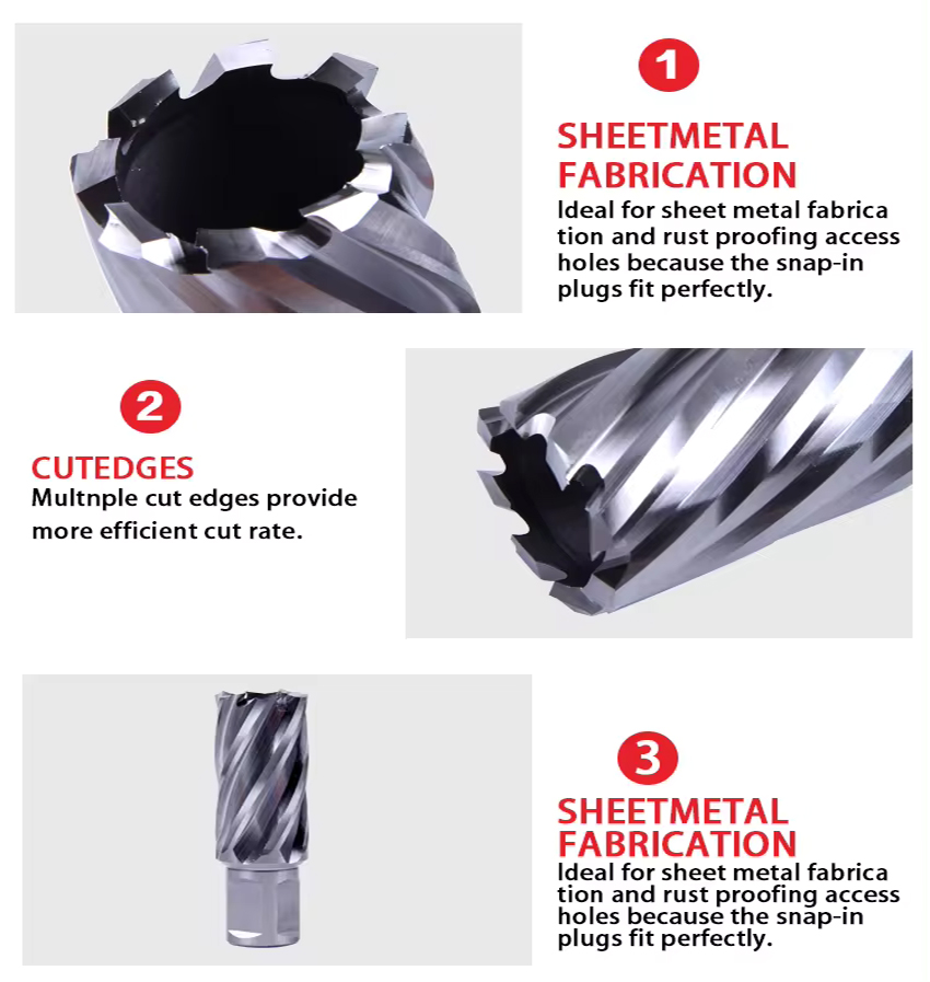 High speed steel HSS cutting tools annular cutter for steel plate