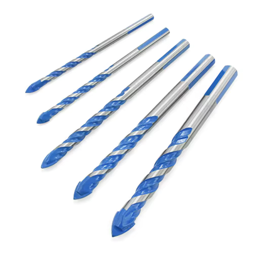 Triangular drill with lengthened ceramic glass ceramic tile hole opener drill bit for hole drilling 