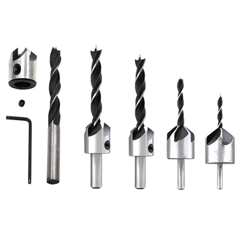 Hss Countersink Drill Bit Carpentry Reamer Woodworking Chamfer Tool Screw Hole Wood Drill Bit
