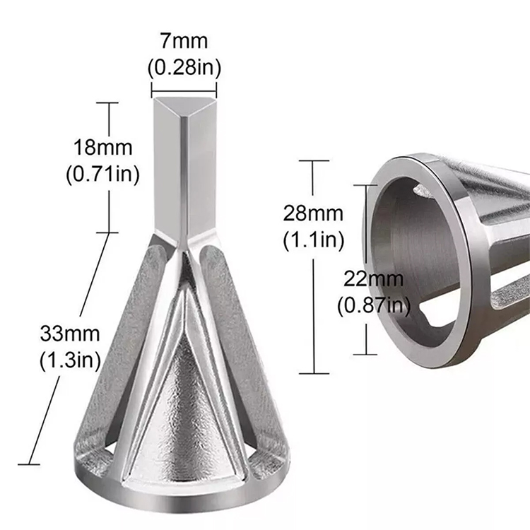 Newest Deburring External Chamfer Tool Triangle Shank Stainless Steel Remove Burr Tools for Metal