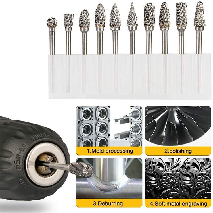 Tungsten Carbide Rotary Burr For Rotary Burr With Durable Working