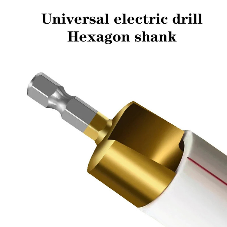 20/25/32 Quick Change Hex Shank PPR Step Drill Bit Plumber Water Pipe Drill Multi-Layer Bunghole Exp