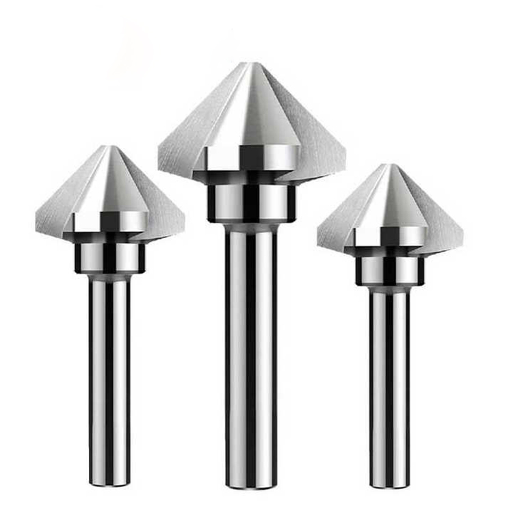 DIN335C 90 Degree 3 Flutes HSS Chamfer Countersink Drill Bit for Chamfering and Deburring