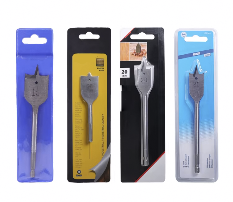 Tri-Point Paddle Flat Wood Spade Drill Bit for Wood Clean and Fast Drilling