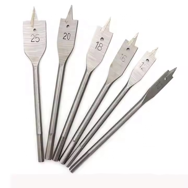 Tri-Point Paddle Flat Wood Spade Drill Bit for Wood Clean and Fast Drilling