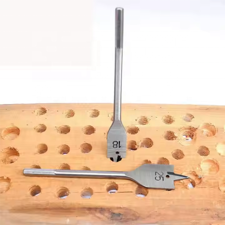 Tri-Point Paddle Flat Wood Spade Drill Bit for Wood Clean and Fast Drilling