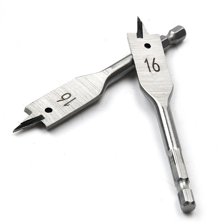 Hex Shank Short Length Stubby Flat Wood Spade Drill Bit for Confined Space Drilling