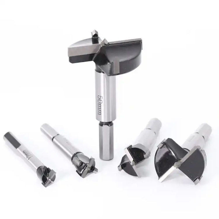 Round Shank Flat Bottom Hinge Boring Wood Forstner Drill Bit